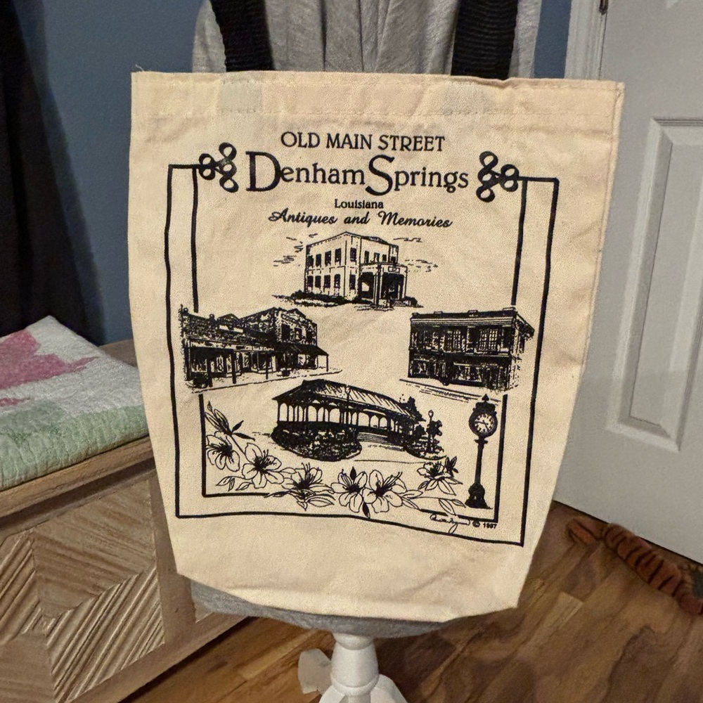 Denham Springs Louisiana Antique Festival Canvas Tote Bag
